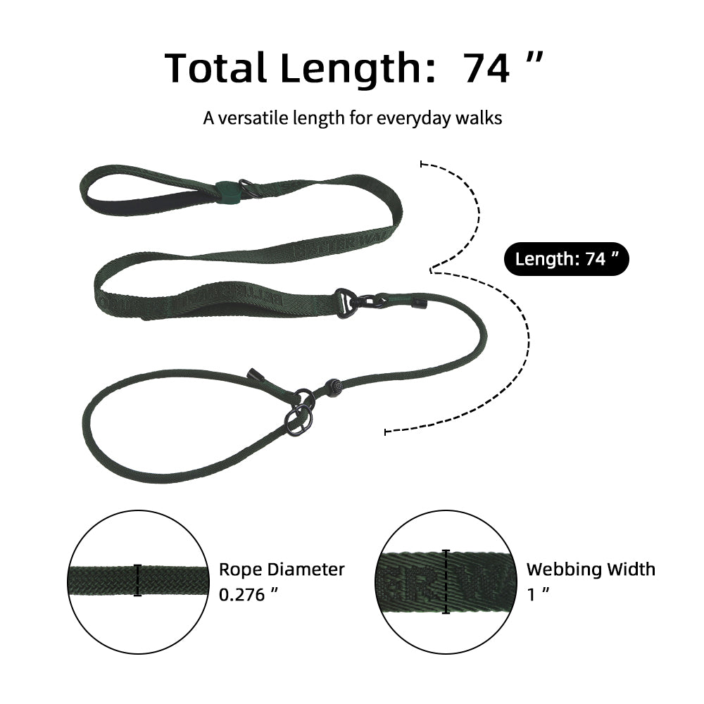 CloseControl Double-Handle Dog Leash